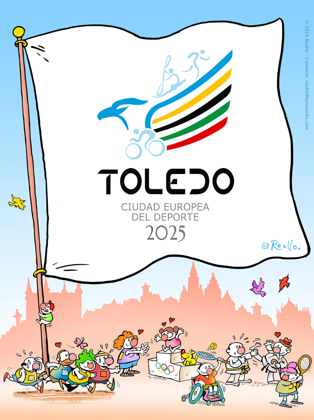 Logo Toledo Ciudad Europea Deporte 2025 Logo Toledo Ciudad Europea Deporte 2025